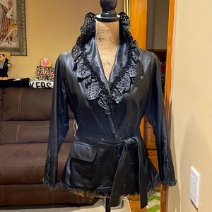 Italy made real leather jacket